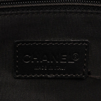 Chanel Tote Bag CC Logo Black Lambskin — view 4