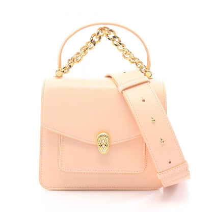 Bvlgari Serpenti Forever 2-Way Light Pink Leather Shoulder Bag