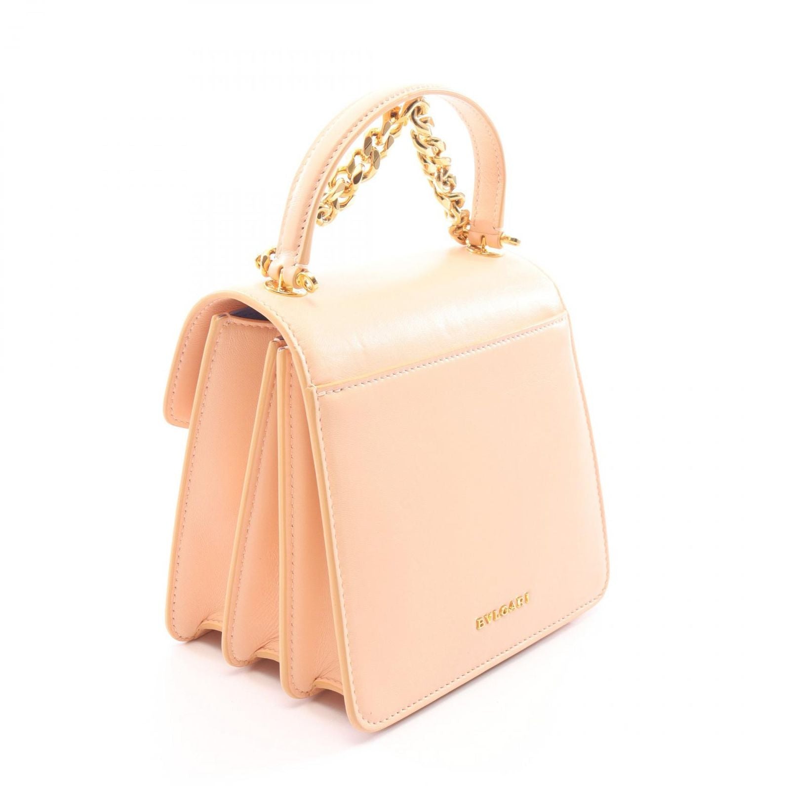Bvlgari Serpenti Forever 2-Way Light Pink Leather Shoulder Bag — view 2