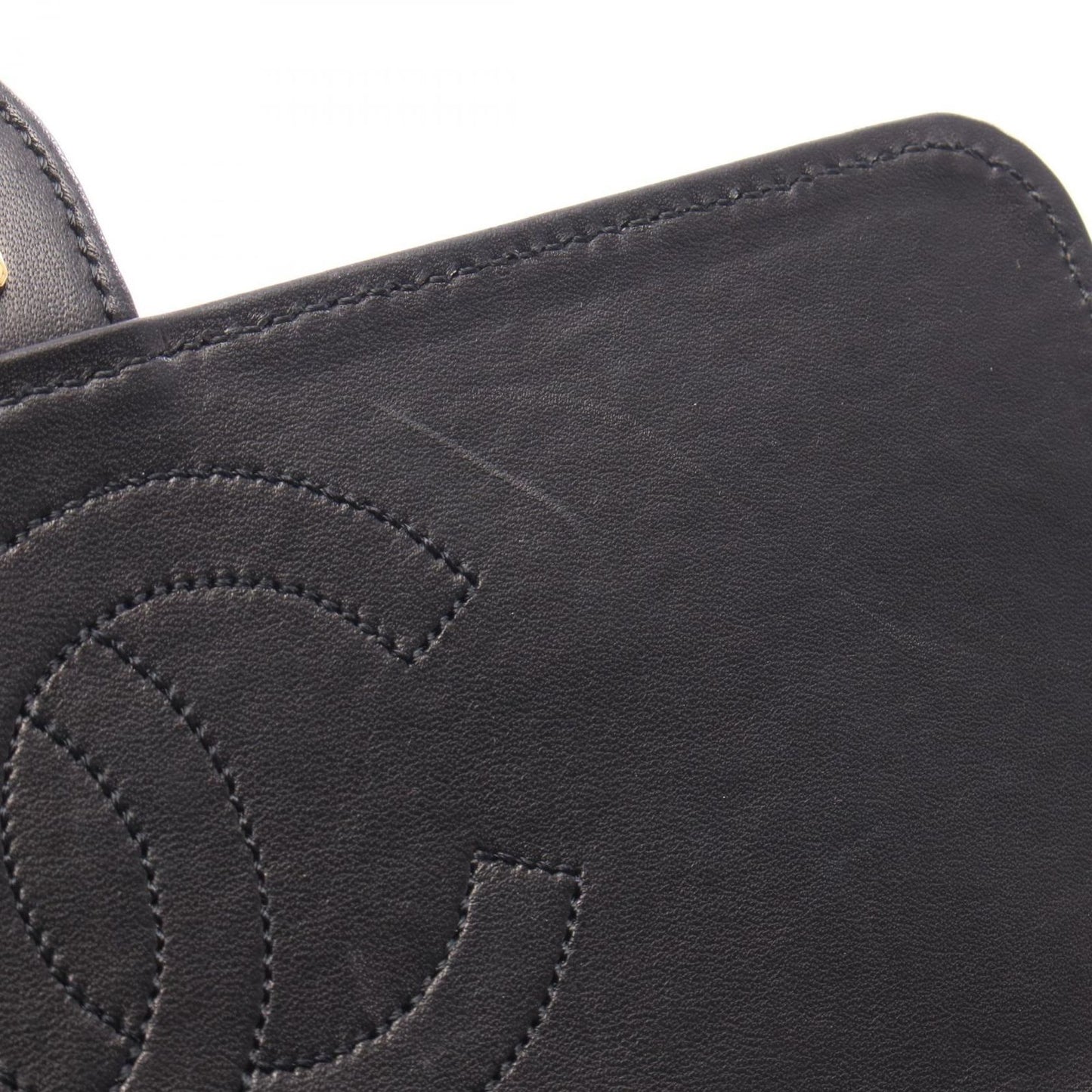 Chanel Shoulder Bag Quilted Single Flap Black Lambskin Push Lock Chain — view 7