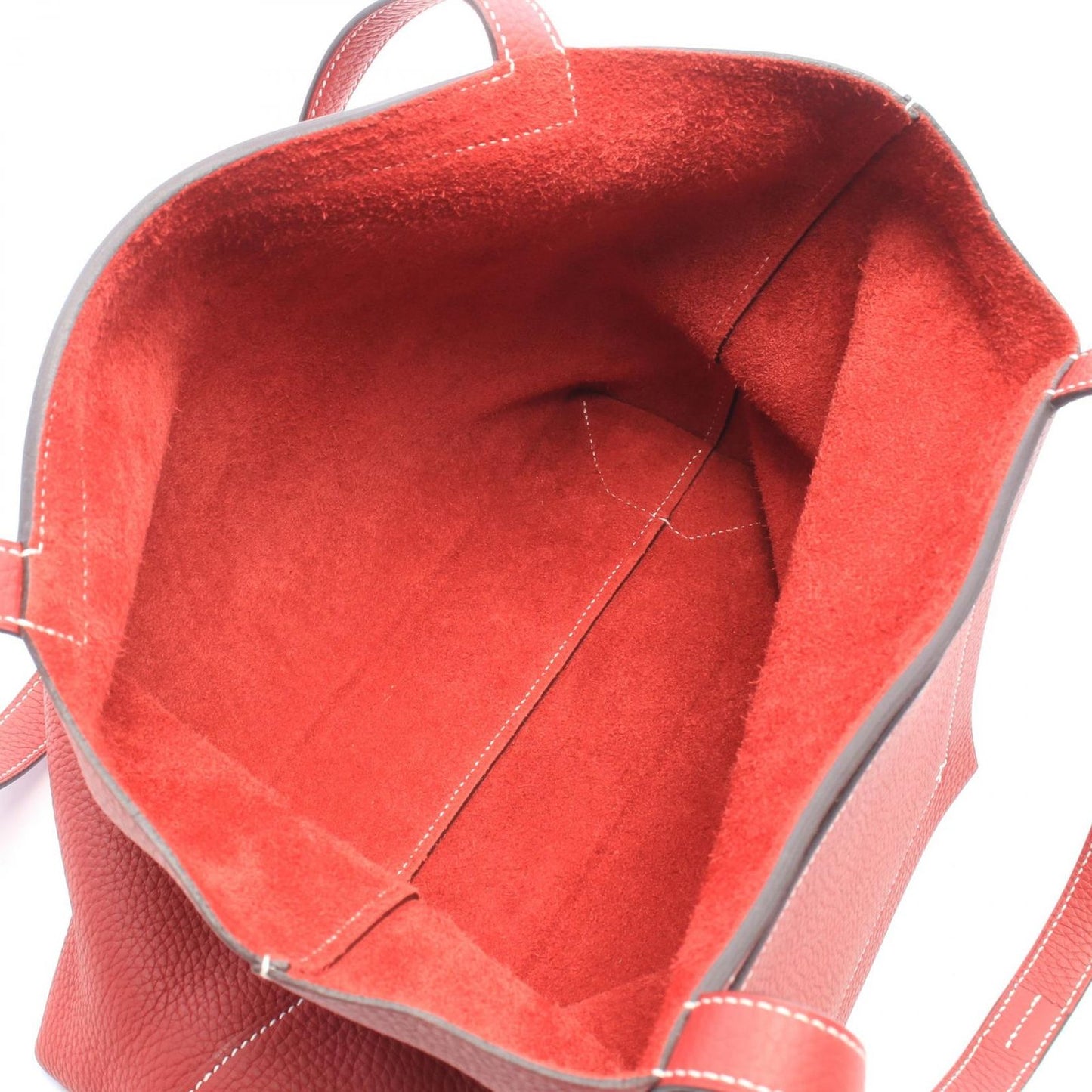 Hermes Tote Bag Cabas Series 31 Rouge Grenna — view 3
