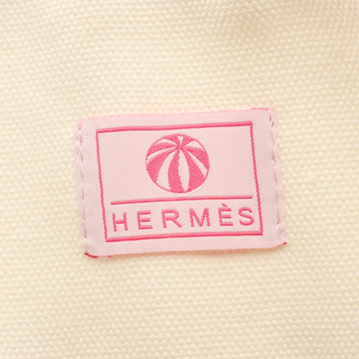 Hermes Tote Bag Circus Mothers White Red Multi Canvas — view 4