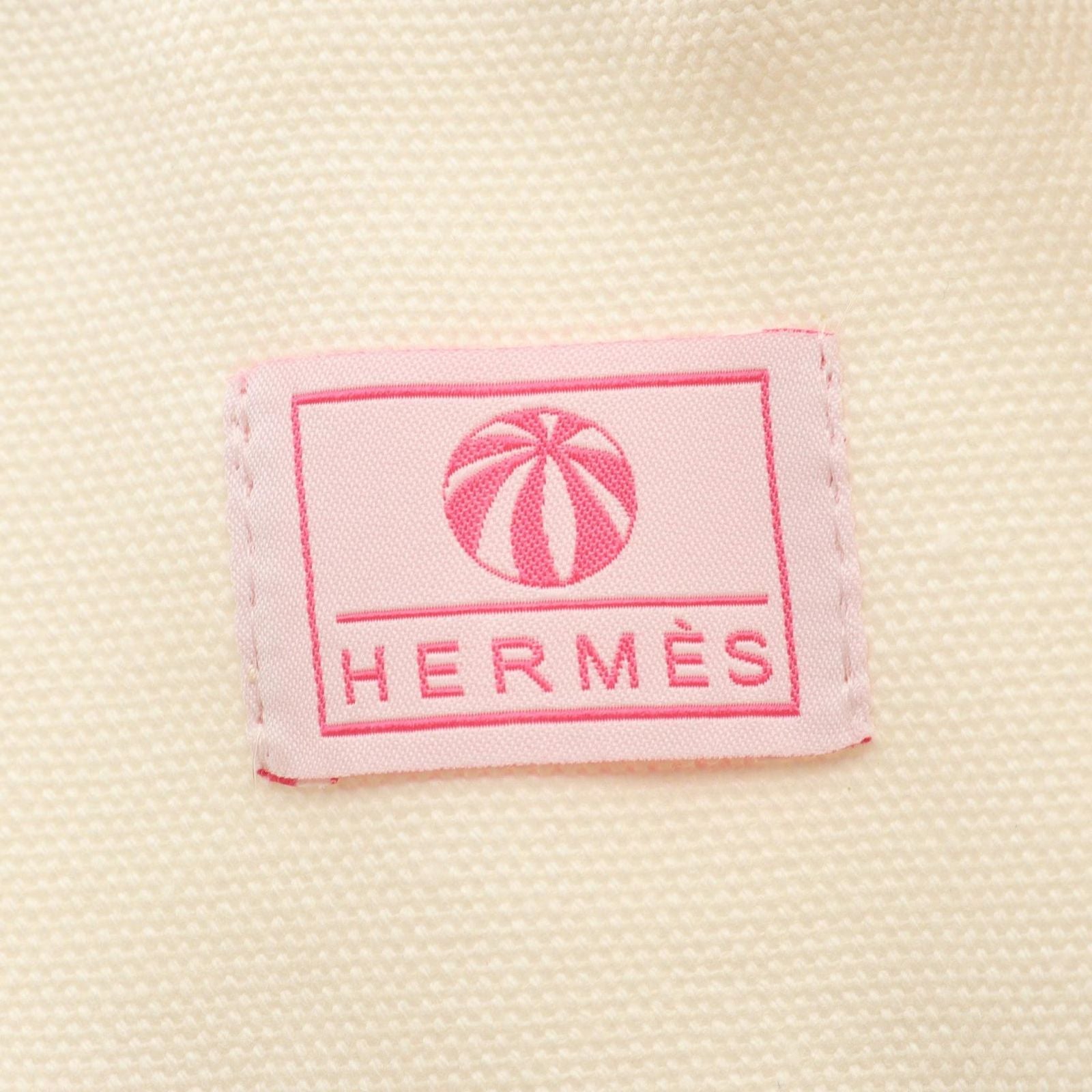 Hermes Tote Bag Circus Mothers White Red Multi Canvas — view 4