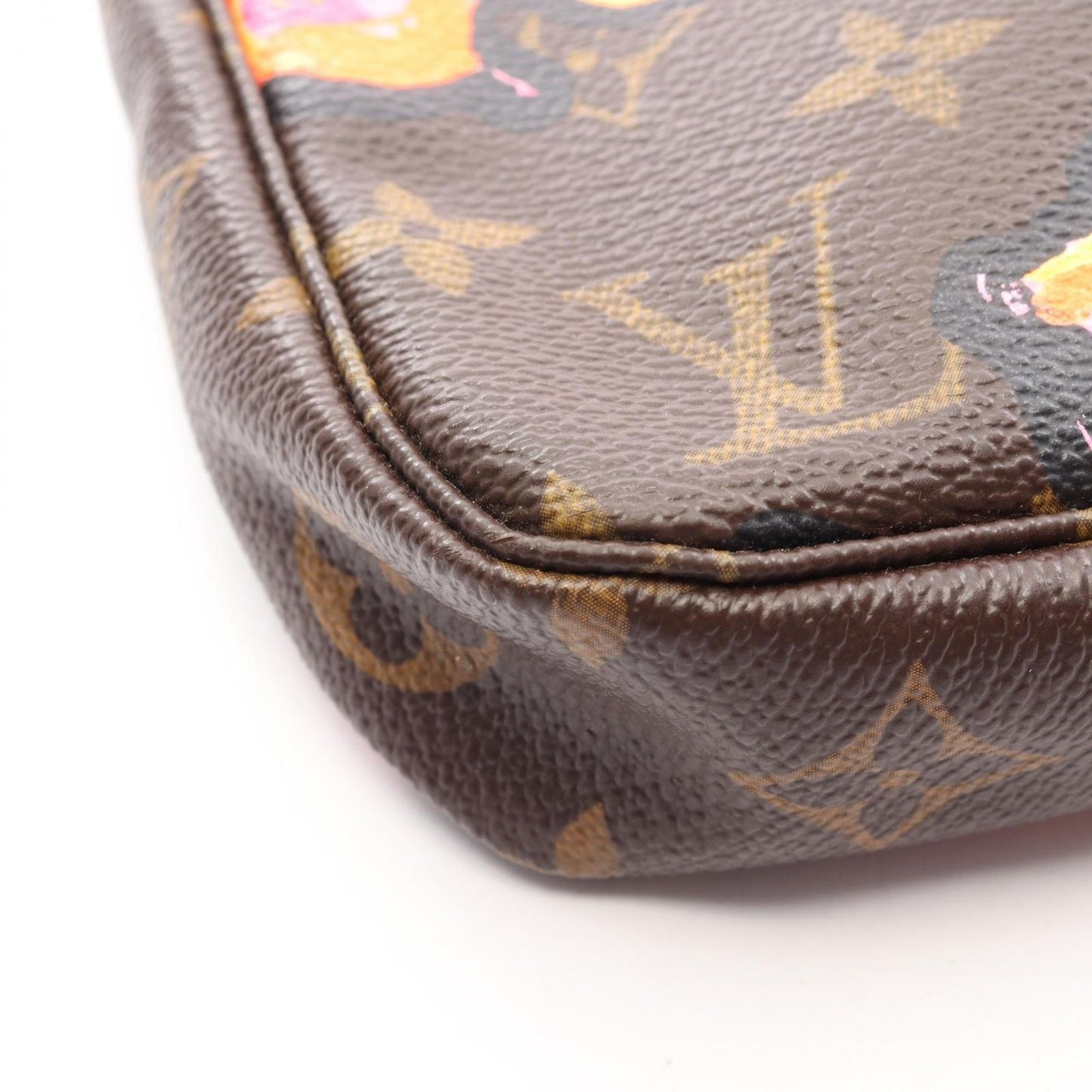 Louis Vuitton Handbag Pochette Soir Monogram Rose Leather — view 6