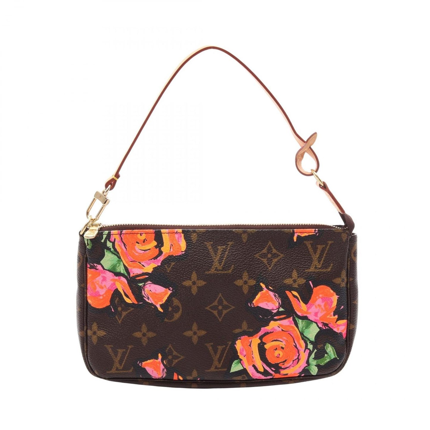 Louis Vuitton Handbag Pochette Soir Monogram Rose Leather