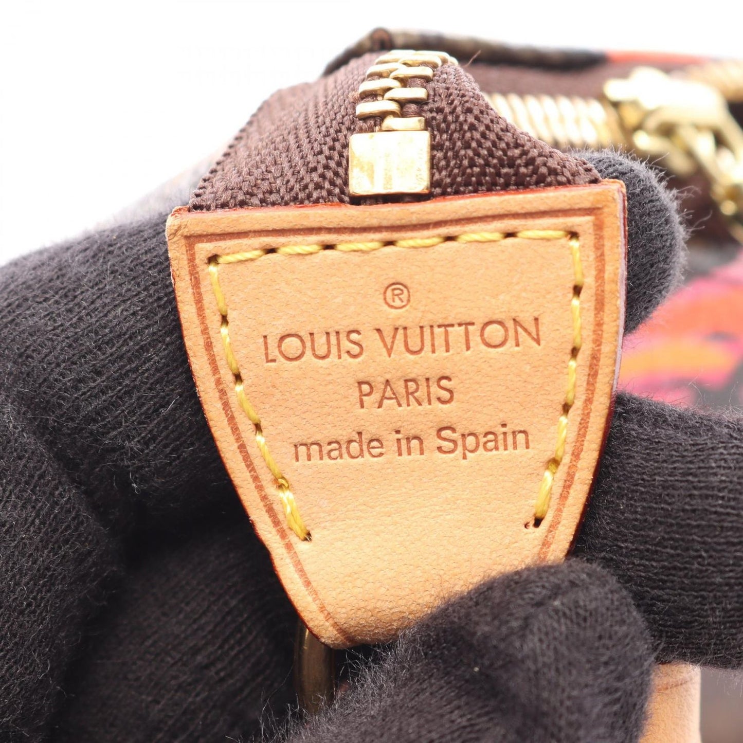Louis Vuitton Handbag Pochette Soir Monogram Rose Leather — view 4