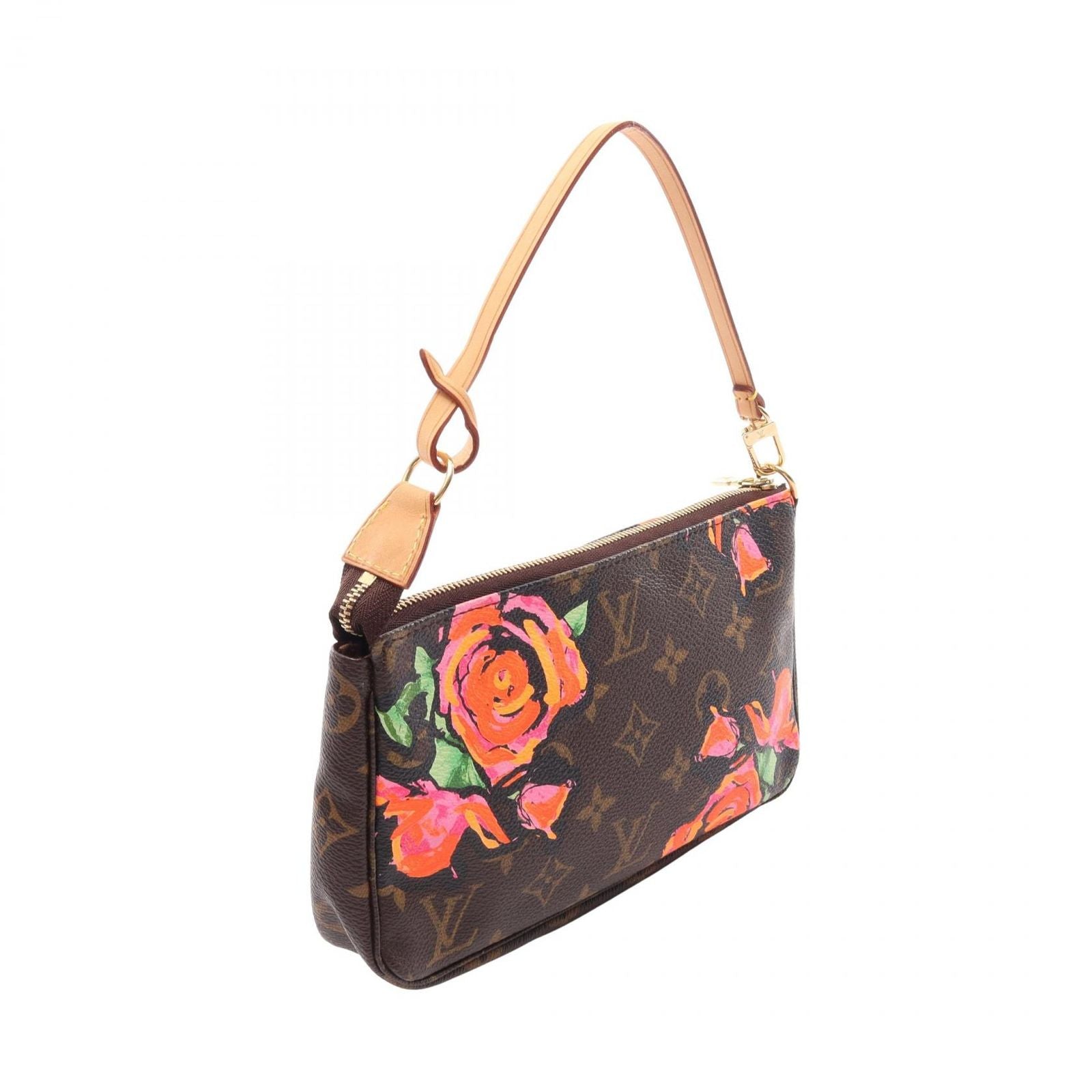 Louis Vuitton Handbag Pochette Soir Monogram Rose Leather — view 2