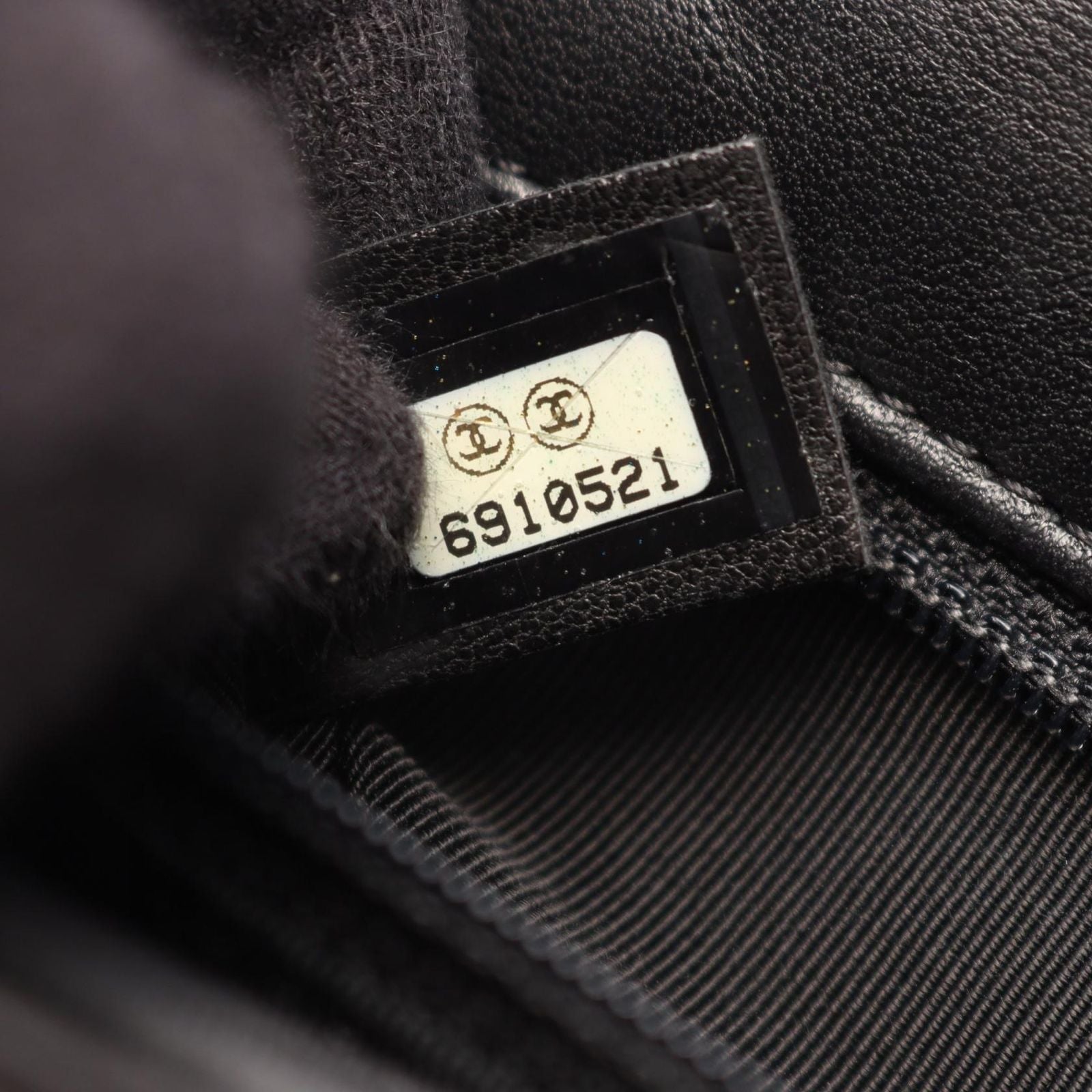 Chanel Shoulder Bag Choco Bar CC Logo Black Lambskin Bar CC — view 5