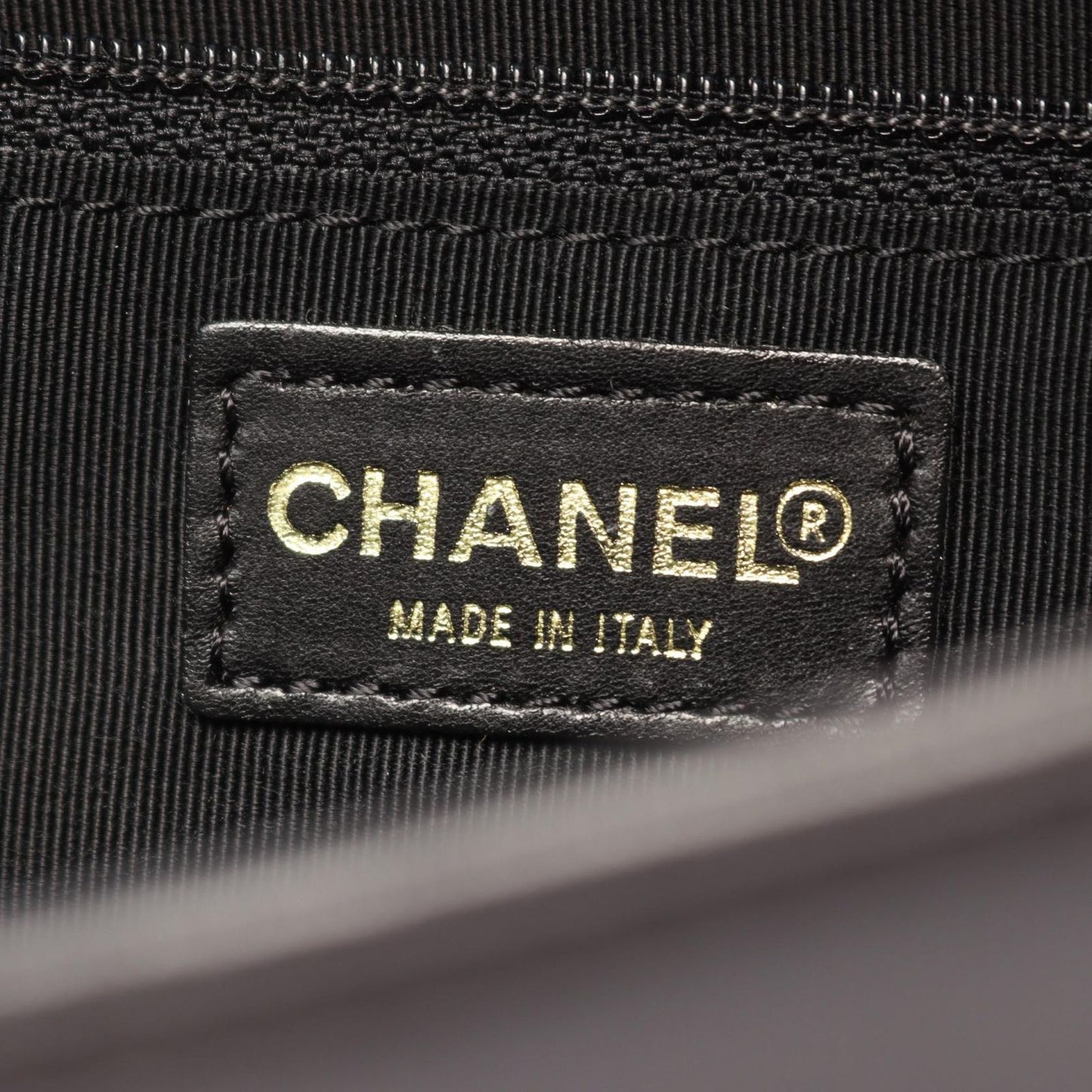 Chanel Shoulder Bag Choco Bar CC Logo Black Lambskin Bar CC — view 4