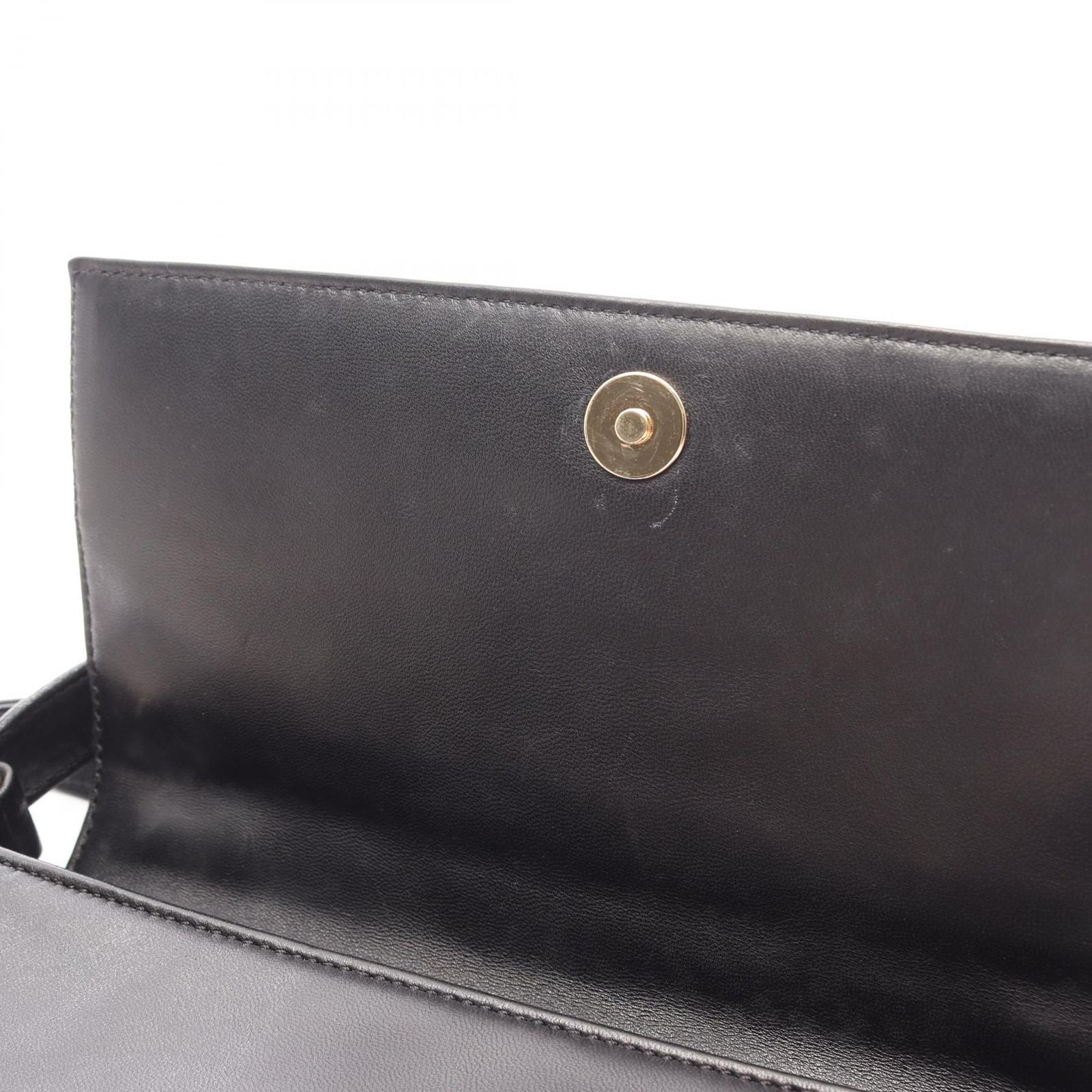 Chanel Shoulder Bag Choco Bar CC Logo Black Lambskin Bar CC — view 6