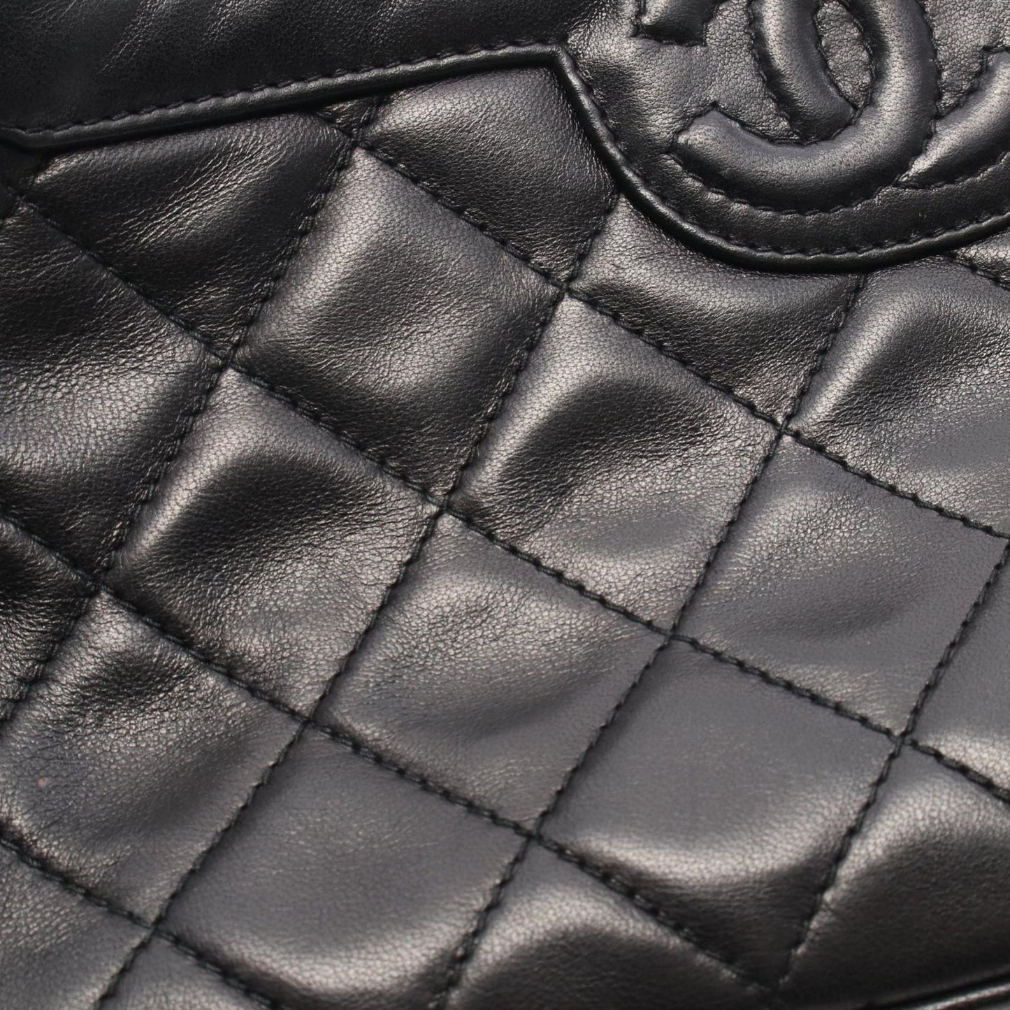 Chanel Shoulder Bag Quilted Tassel Black Lambskin Fringe Chain — view 7