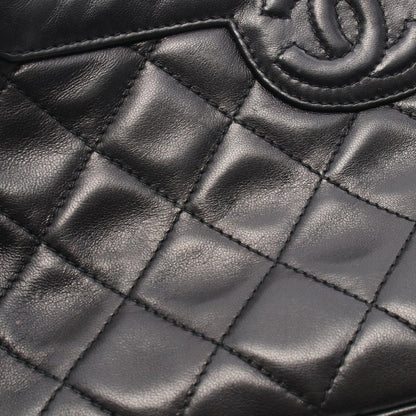 Chanel Shoulder Bag Quilted Tassel Black Lambskin Fringe Chain — view 7