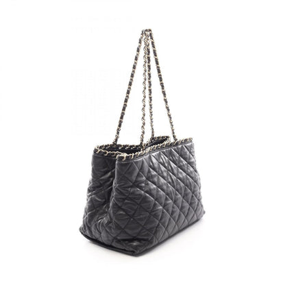 Chanel Tote Bag Quilted Black Leather — view 2