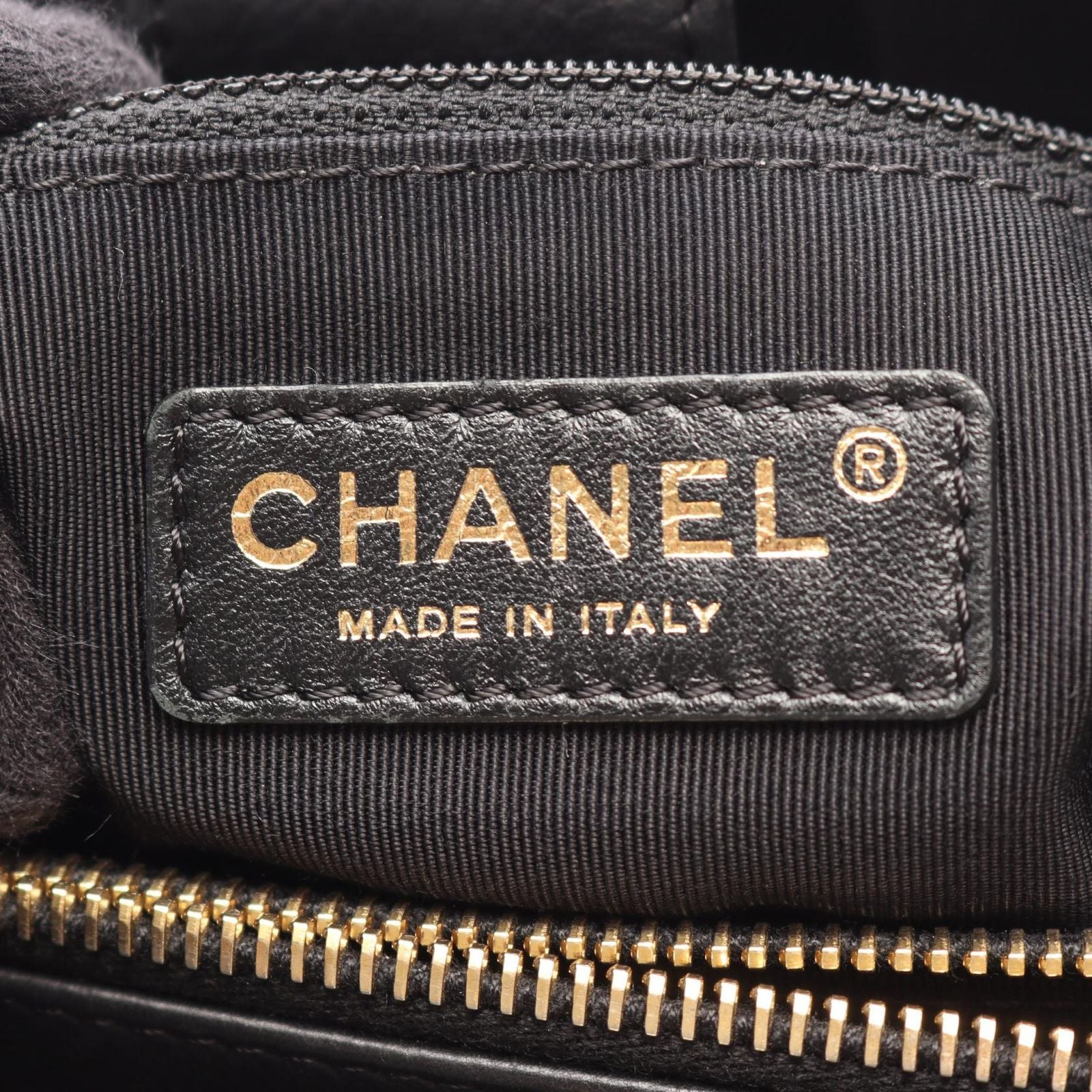 Chanel Tote Bag Quilted Black Leather — view 4