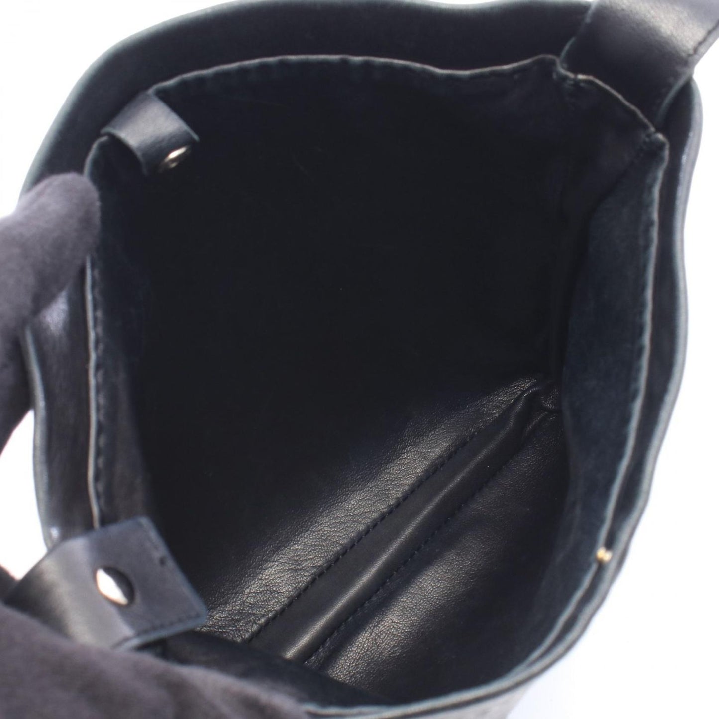 Hermes Shoulder Bag Tudo Black Leather — view 3