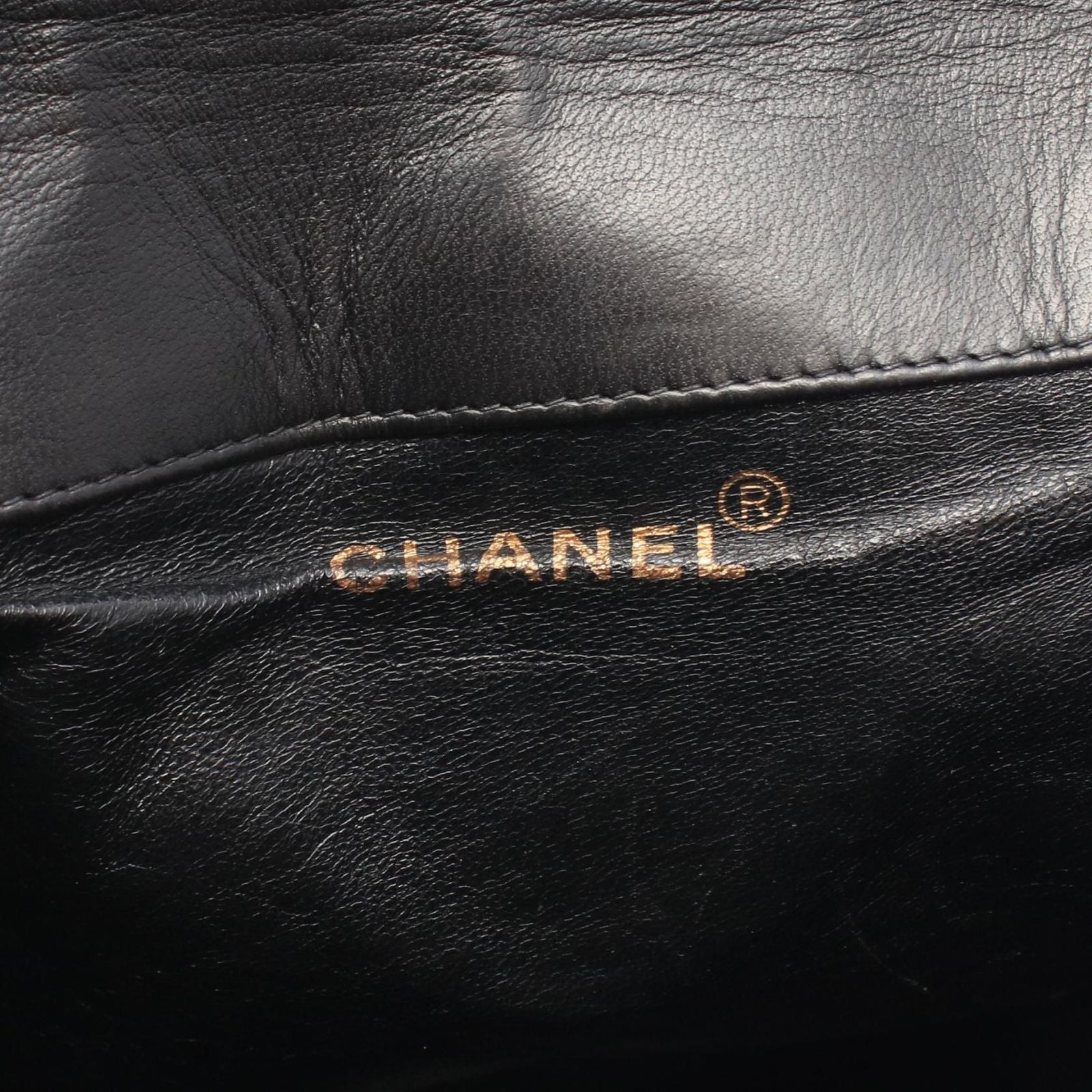 Chanel Backpack Quilted Turnlock Chain Black Lambskin Double — view 4