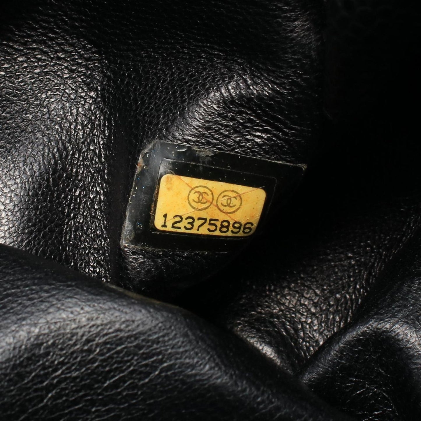 Chanel Shoulder Bag Quilted CC Logo Black Caviar Leather — view 5