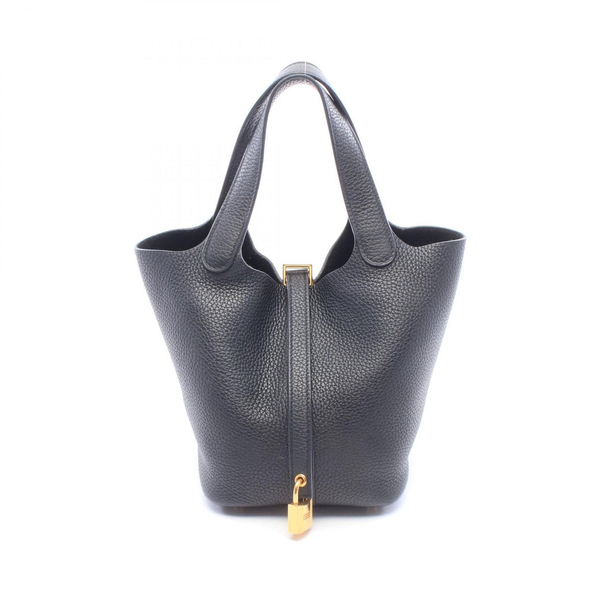 Hermes Handbag Picotin Lock PM Black Leather