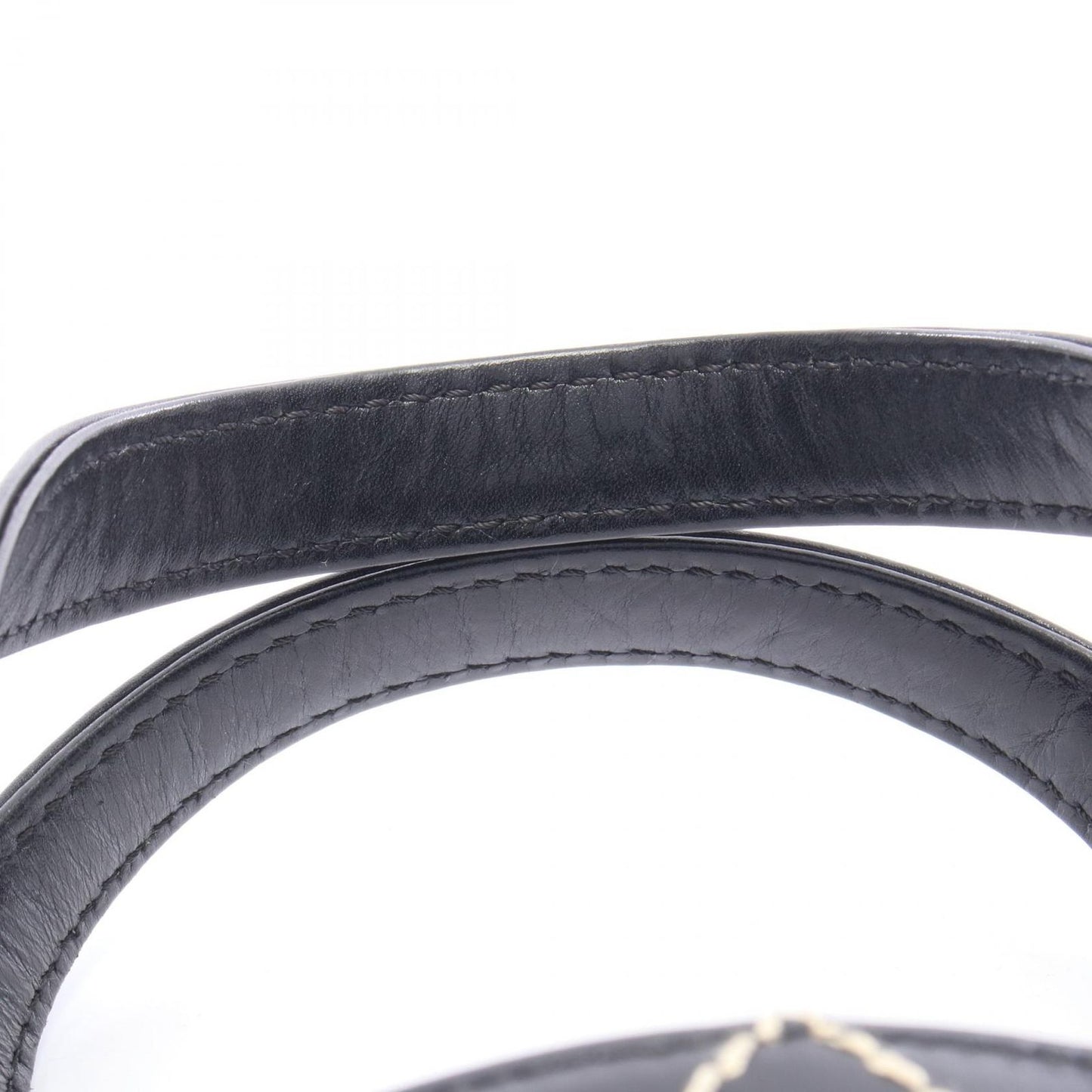 Chanel Tote Bag Wild Stitch Black Leather — view 7