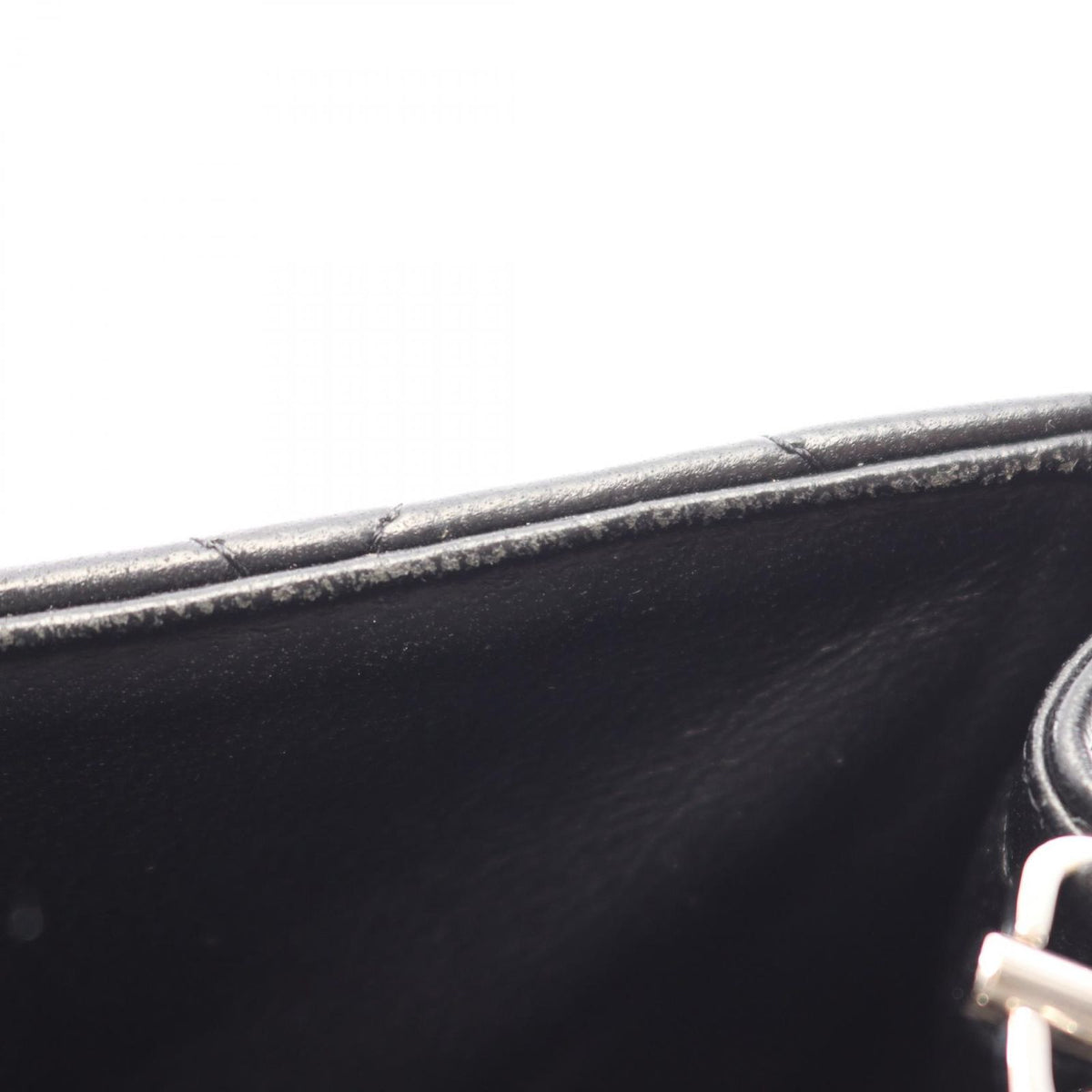 Chanel Shoulder Bag Quilted Black Lambskin East West Chain — view 6
