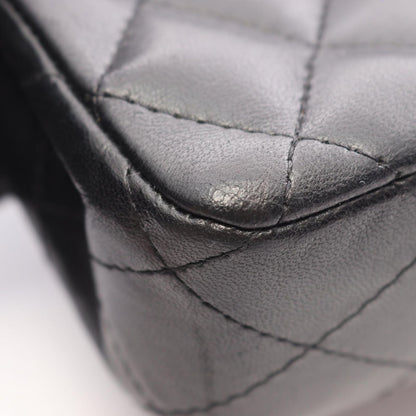 Chanel Shoulder Bag Quilted Black Lambskin East West Chain — view 7