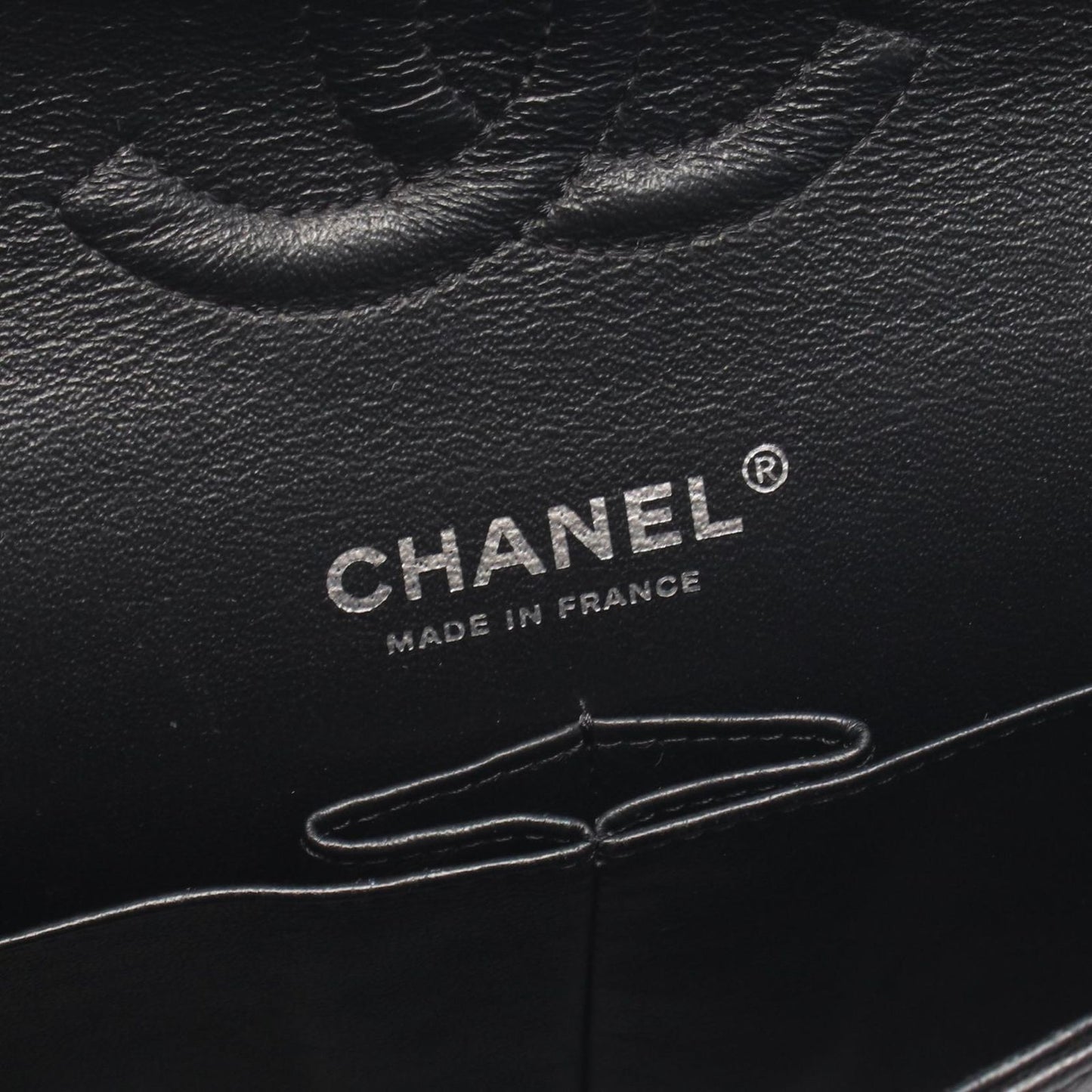 Chanel Shoulder Bag Chevron V-Stitch Double Flap Black Lambskin Chain — view 4
