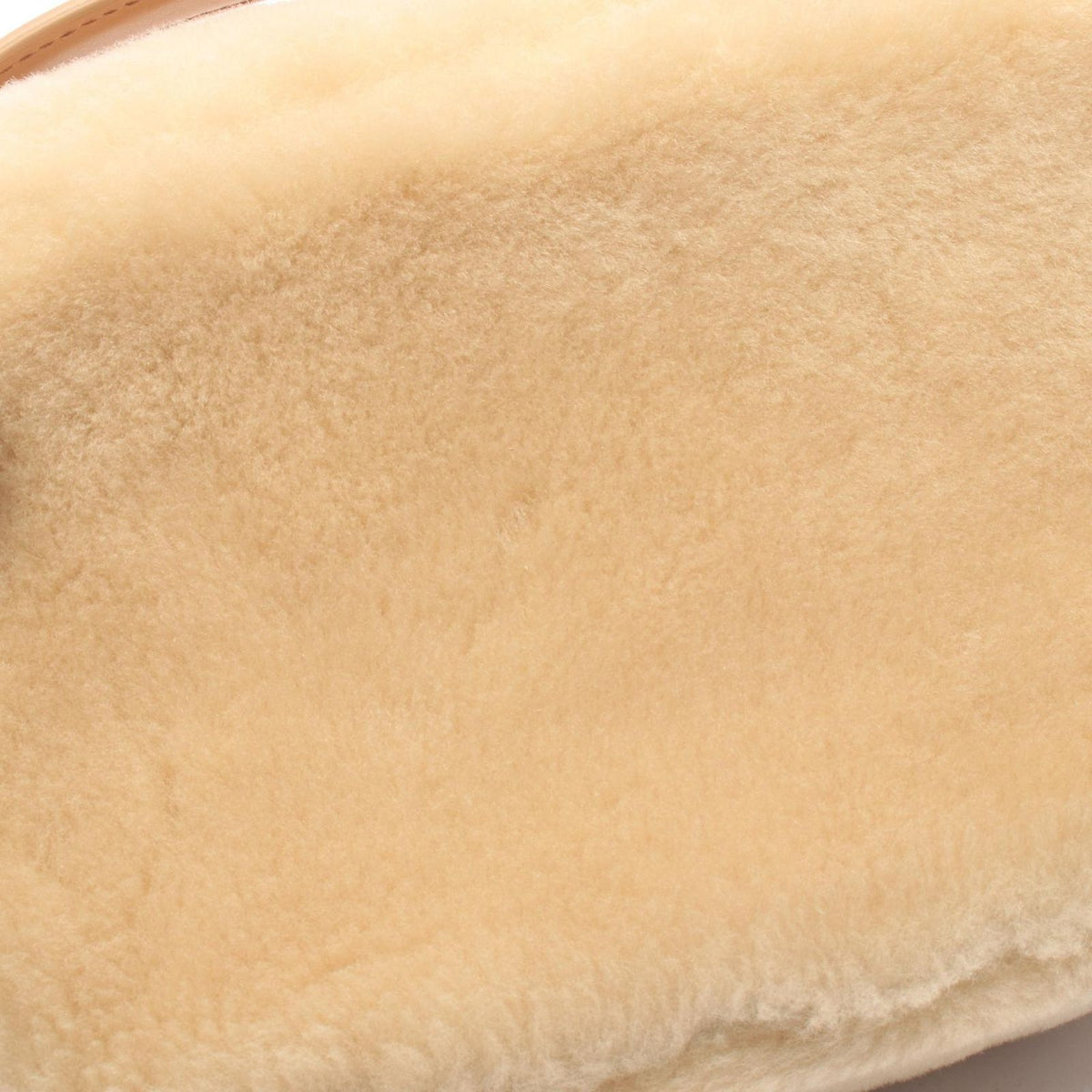 Prada Handbag Odette Shearling Mini Beige Leather Bag — view 5