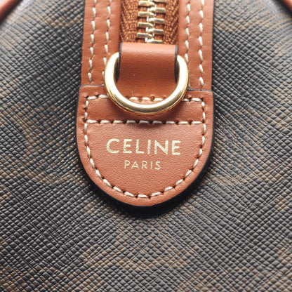 Celine Handbag Small Boston Cuill Triomphe Leather 2-Way Shoulder — view 4