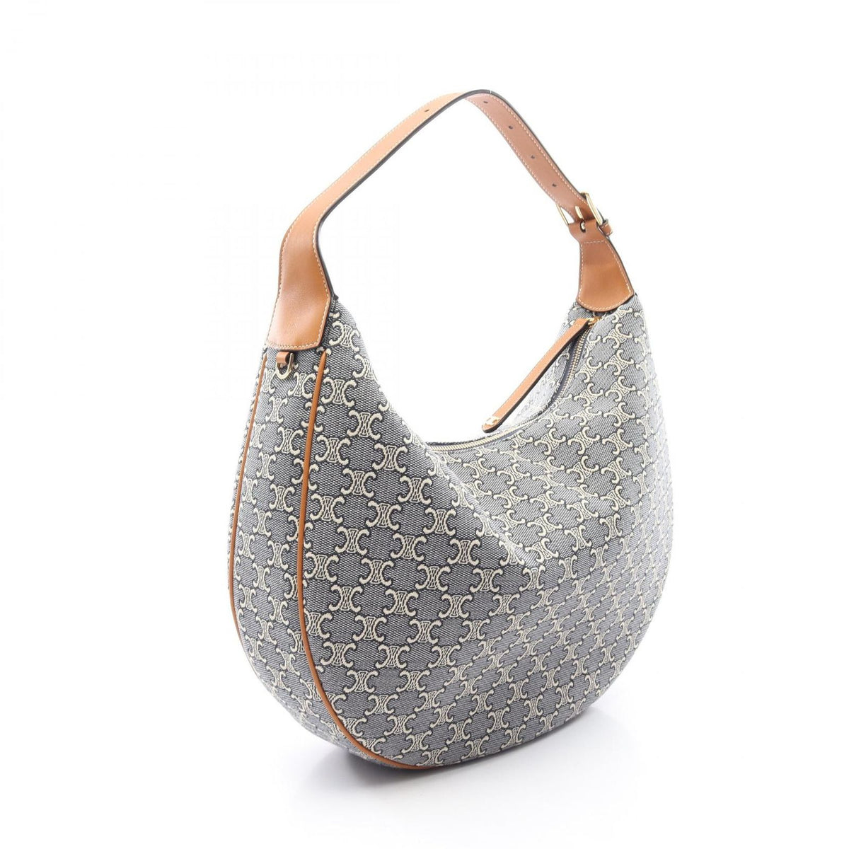 Celine Shoulder Bag Triomphe Lulu Large Canvas Leather — view 2