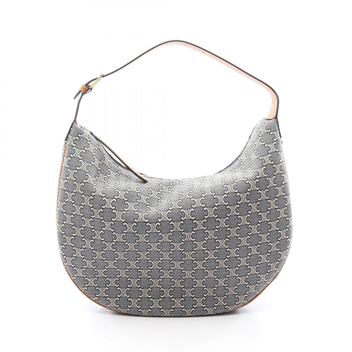 Celine Shoulder Bag Triomphe Lulu Large Canvas Leather