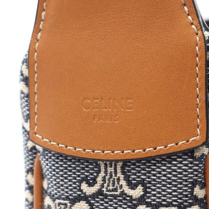 Celine Shoulder Bag Triomphe Lulu Large Canvas Leather — view 4