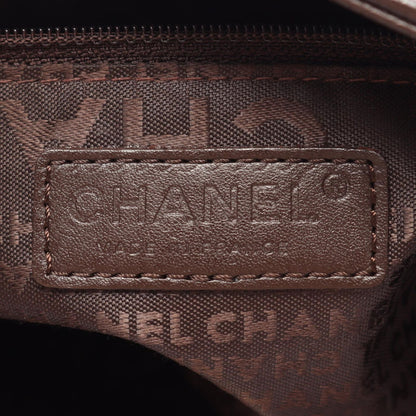Chanel Tote Bag Choco Bar Dark Brown Caviar Leather — view 4
