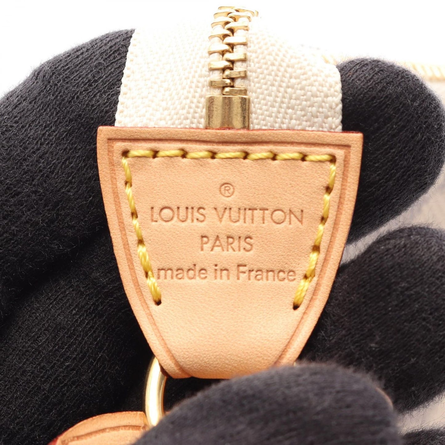 Louis Vuitton Handbag Pochette Soir Damier Azur Leather — view 4