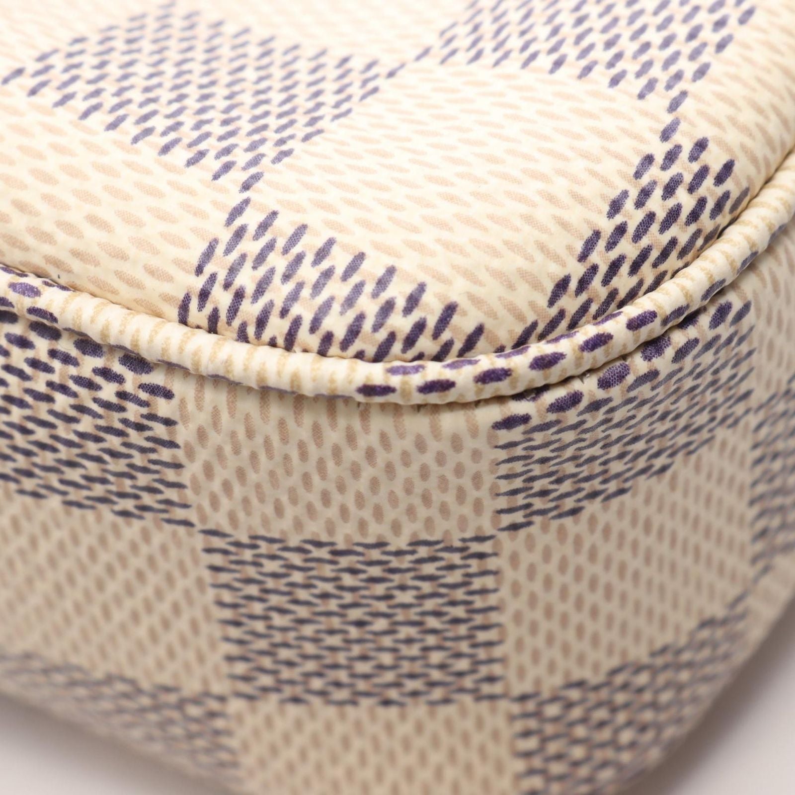 Louis Vuitton Handbag Pochette Soir Damier Azur Leather — view 7