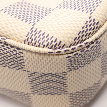 Louis Vuitton Handbag Pochette Soir Damier Azur Leather — view 7