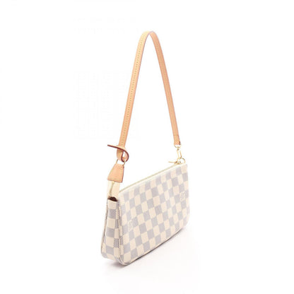 Louis Vuitton Handbag Pochette Soir Damier Azur Leather — view 2