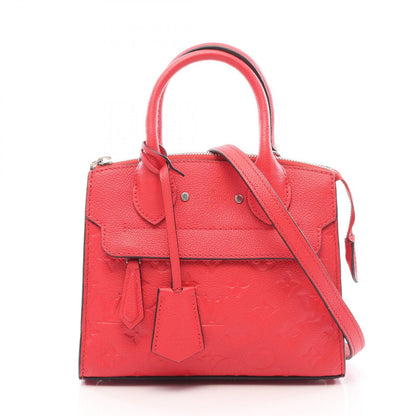 Louis Vuitton Handbag Pont Neuf Poppy Petal Leather Mini