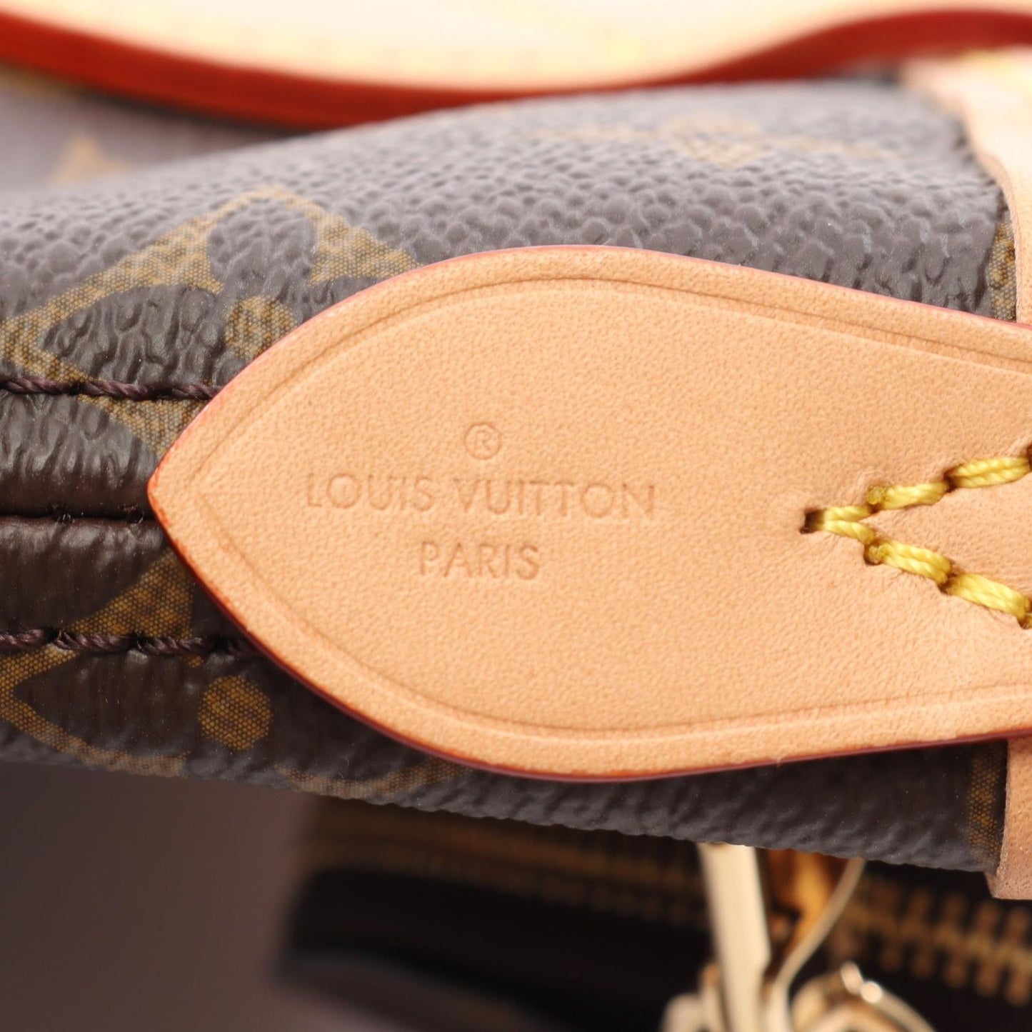 Louis Vuitton Handbag Neverfull BB Beige Canvas Leather — view 4