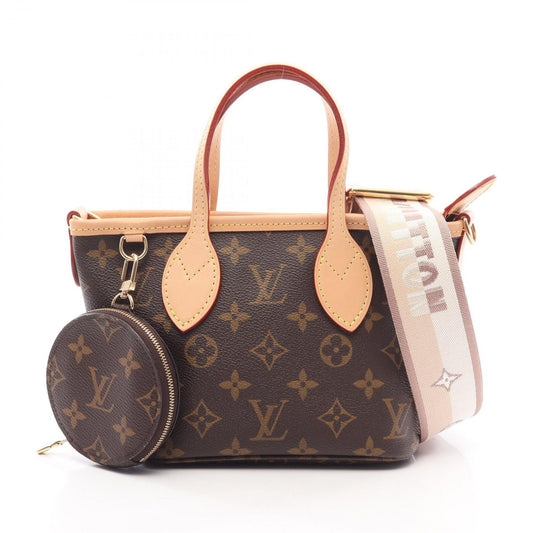 Louis Vuitton Handbag Neverfull BB Beige Canvas Leather