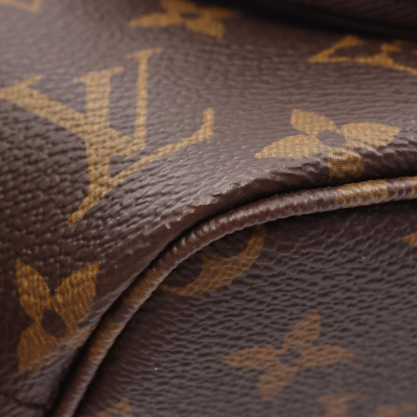 Louis Vuitton Handbag Neverfull BB Beige Canvas Leather — view 6