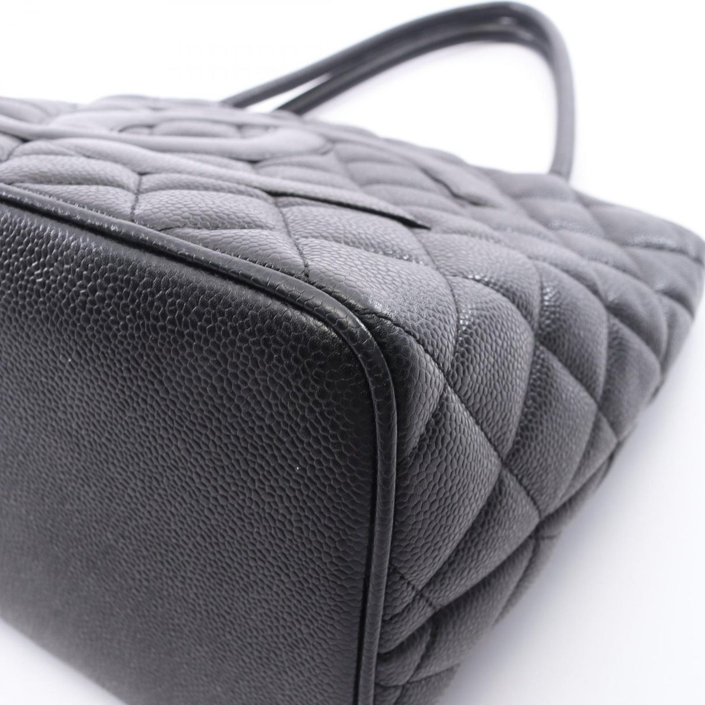 Chanel Tote Bag Reissue Black Caviar Leather — view 6