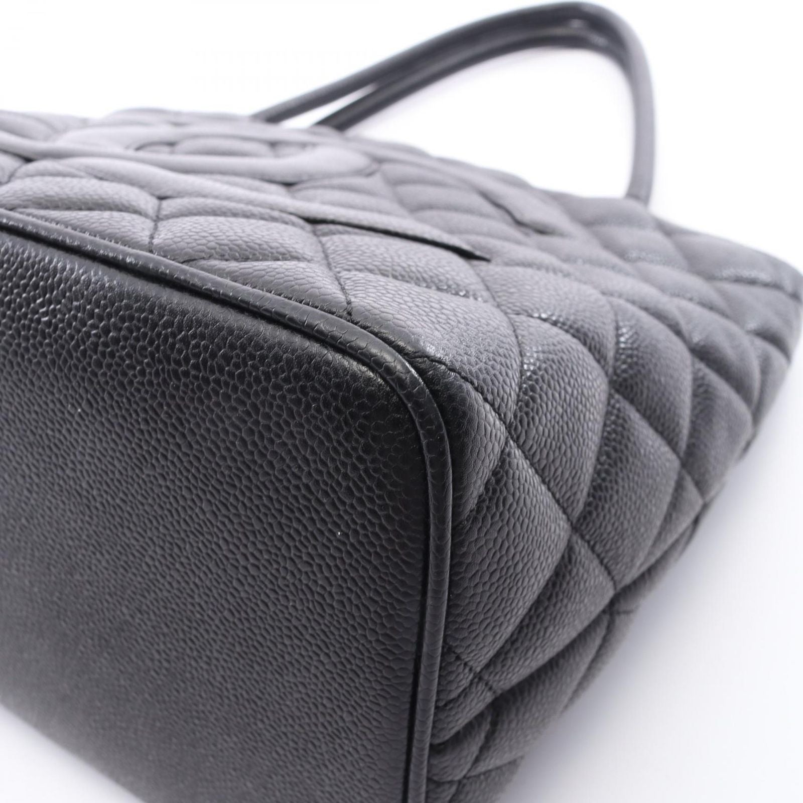 Chanel Tote Bag Reissue Black Caviar Leather — view 6
