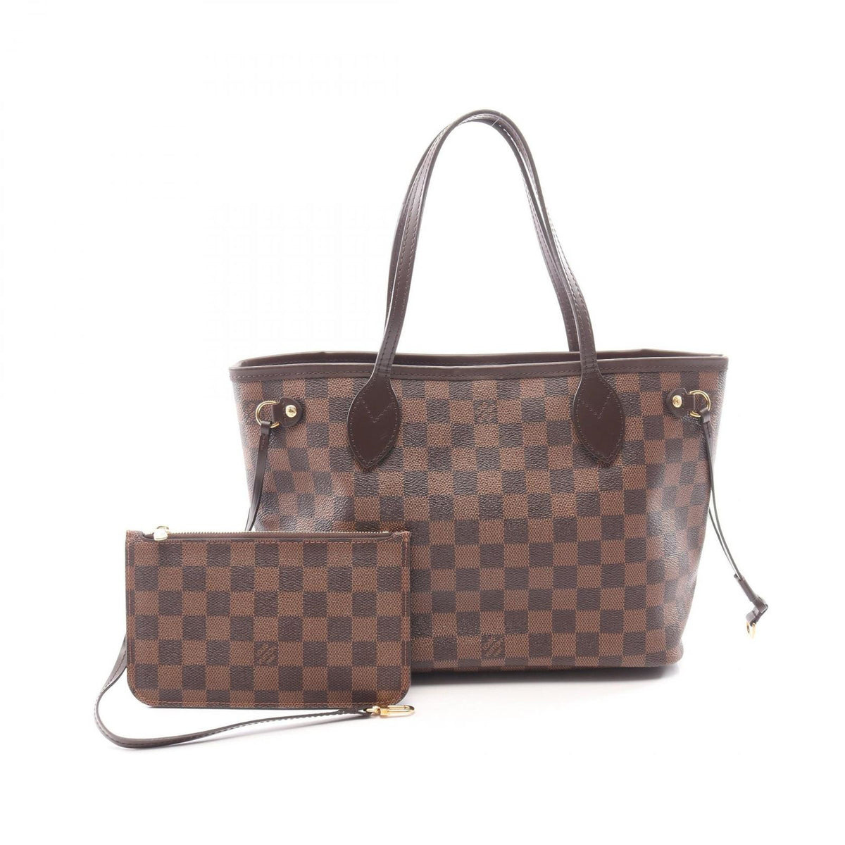 Louis Vuitton Tote Bag Neverfull PM Damier Ebene Leather
