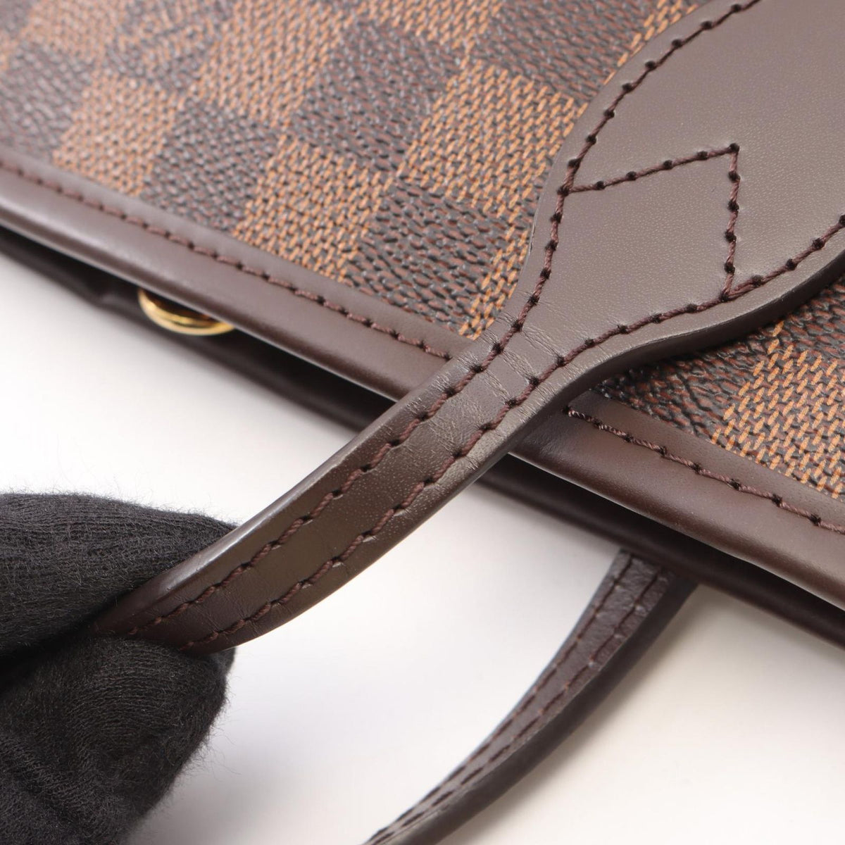 Louis Vuitton Tote Bag Neverfull PM Damier Ebene Leather — view 8