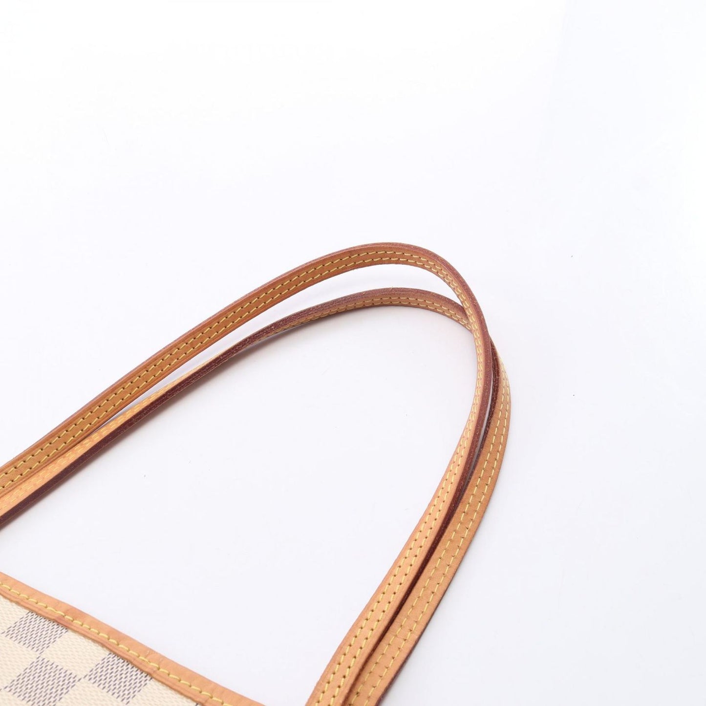 Louis Vuitton Tote Bag Neverfull MM Damier Azur Rose Ballerine Canvas Leather — view 6