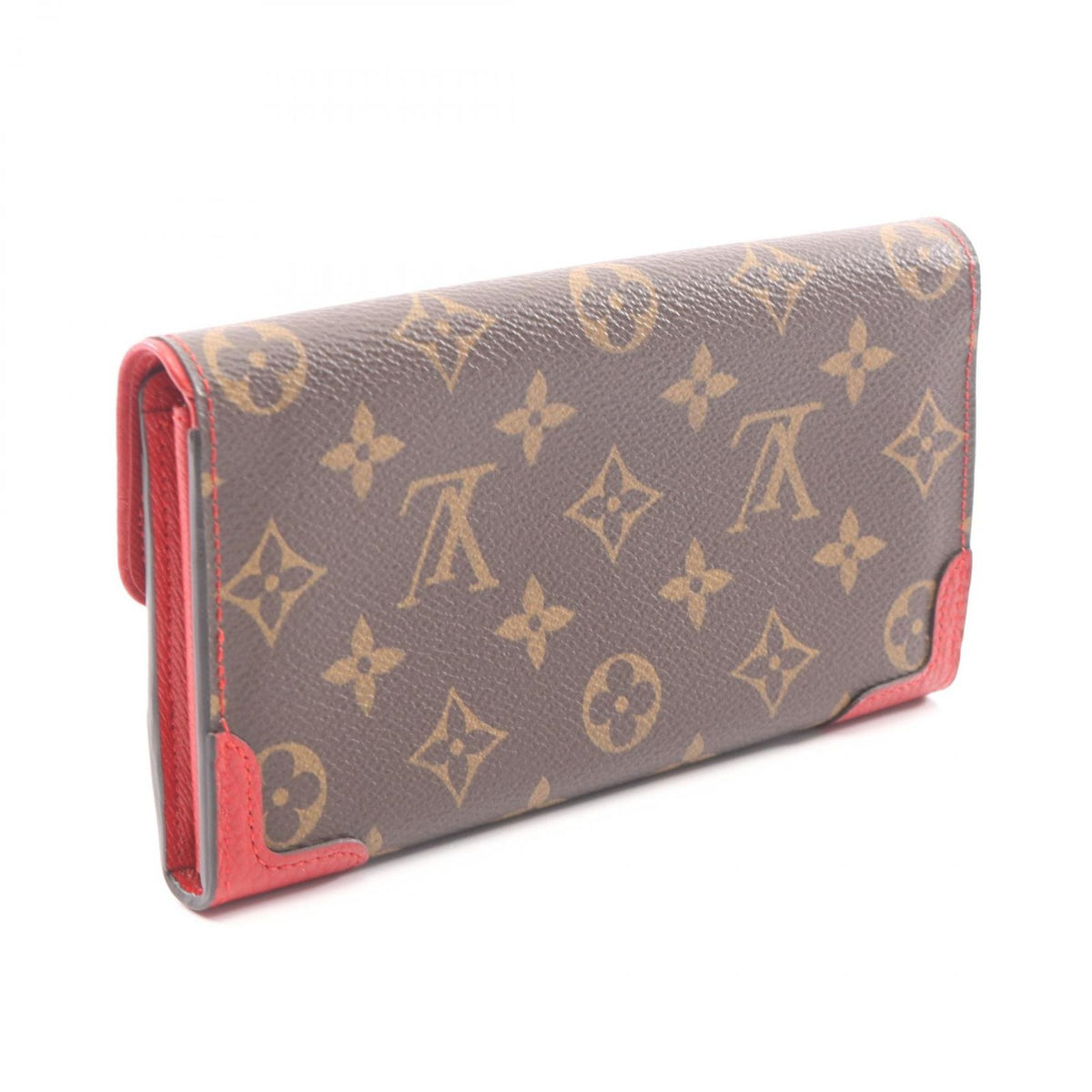 Louis Vuitton Bifold Wallet Portefeuille Sarah Retiro Cerise Leather — view 2