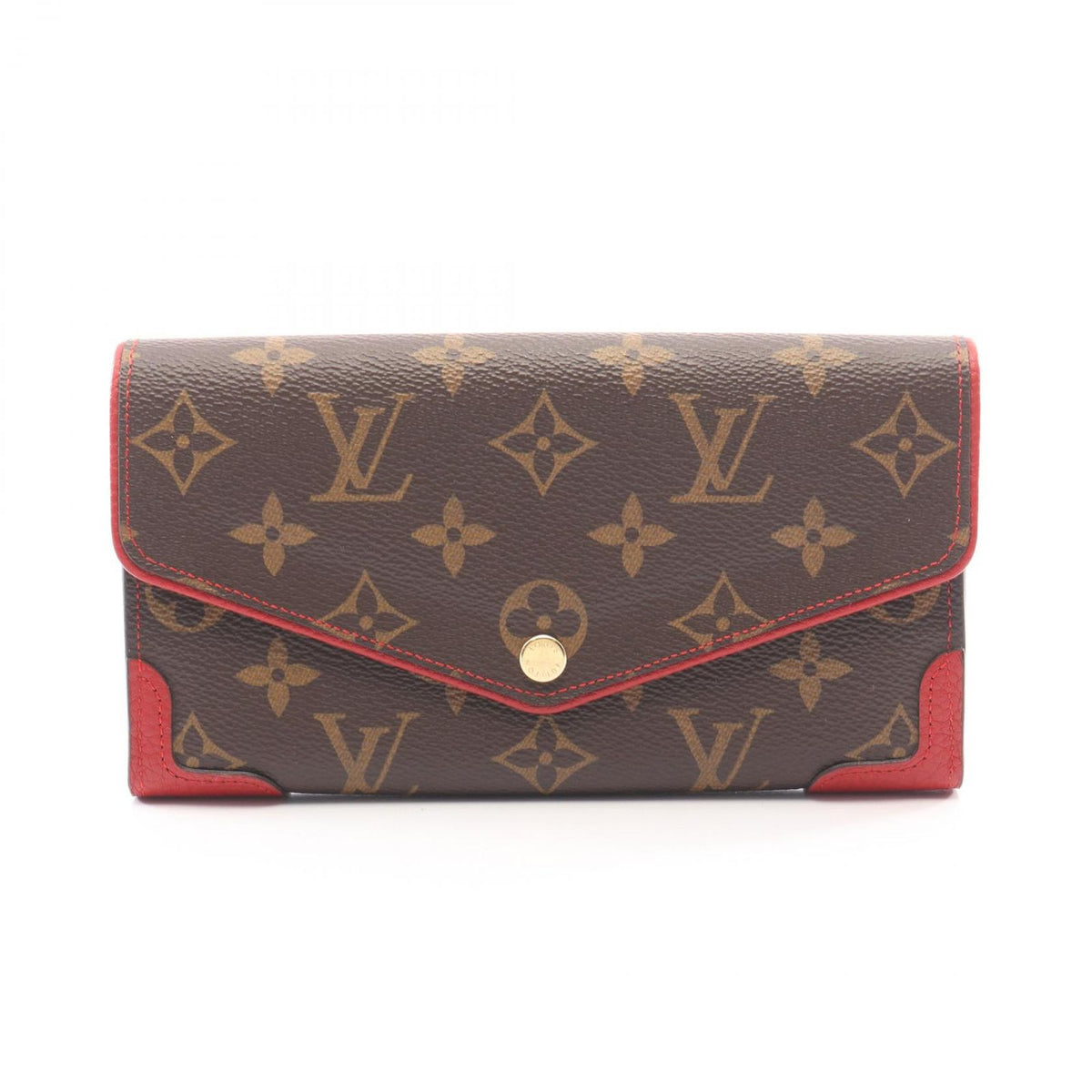 Louis Vuitton Bifold Wallet Portefeuille Sarah Retiro Cerise Leather