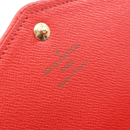 Louis Vuitton Bifold Wallet Portefeuille Sarah Retiro Cerise Leather — view 4