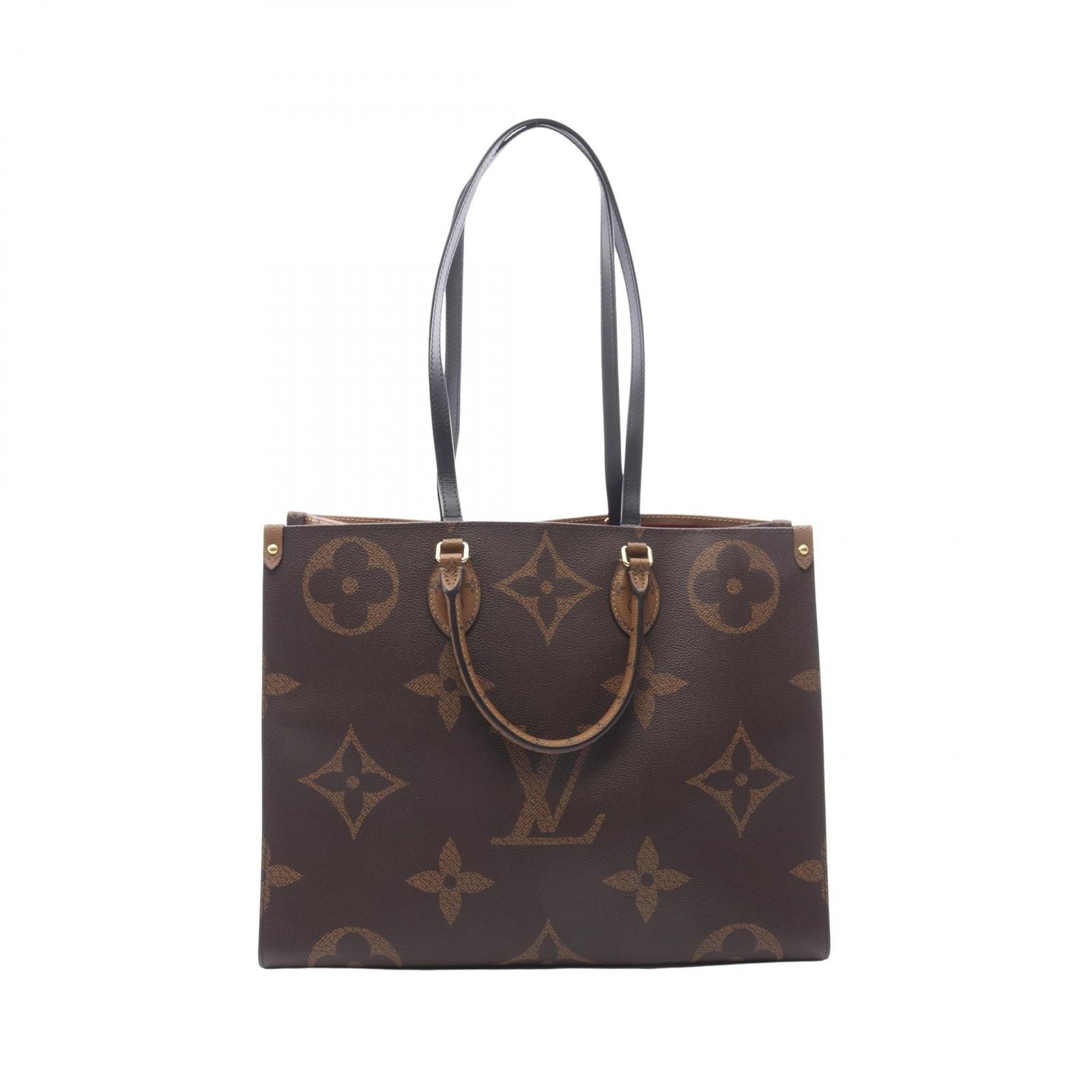 Louis Vuitton Shoulder Bag On The Go GM Monogram Giant Reverse Leather