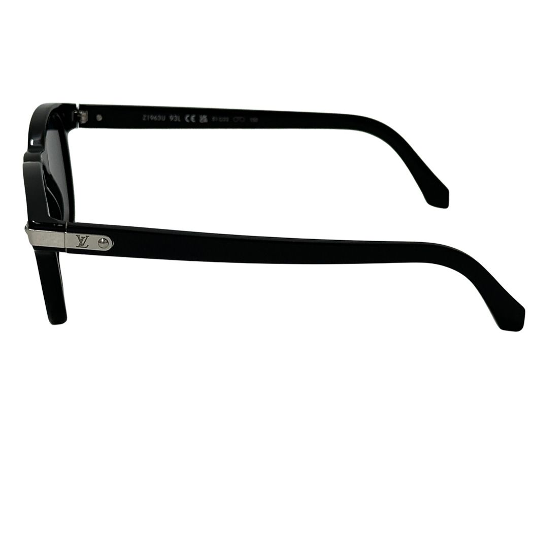 Louis Vuitton Sunglasses LV Signature Square Round Noir Blue Cool Eyewear — view 3